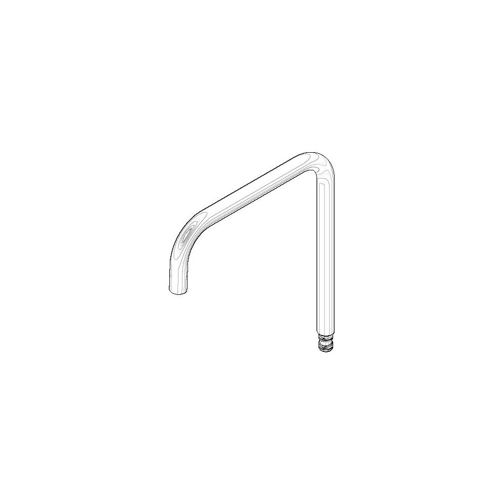 Dornbracht Auslauf eckig, 235mm, 5,7l/min, Messing gebürstet, 90282220902-28... DORNBRACHT-90282220902-28 4029011906848 (Abb. 2)