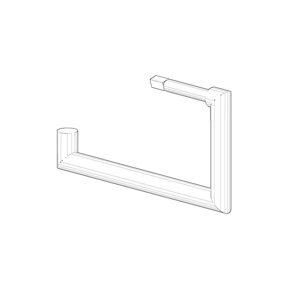 Dornbracht Halter für Papierrollenhalter, 150x80x13mm Schwarz matt, 90282262... DORNBRACHT-90282262800-33 4029011822667 (Abb. 2)