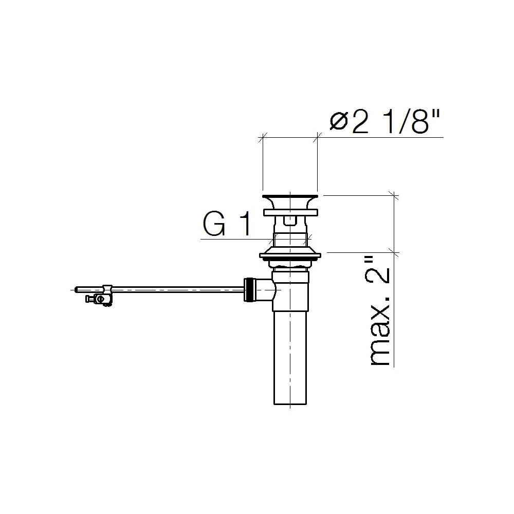 Dornbracht Ablaufgarnitur US Ersatzteile 1" 04110102300 platin matt... DORNBRACHT-04110102300-06  (Abb. 3)