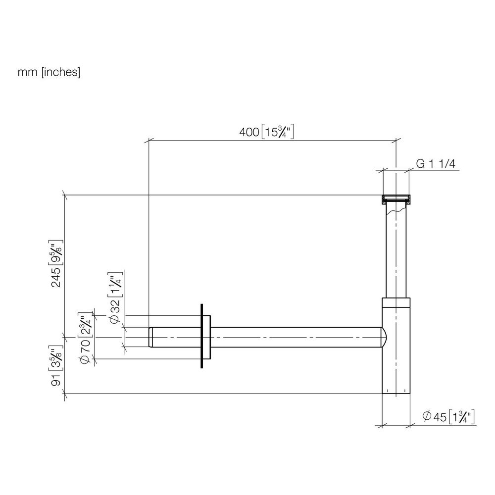 Dornbracht Geruchverschluss rund, Dark Bronze gebürstet PVD, 10060970... DORNBRACHT-10060970-43 4099477462653 (Abb. 3)