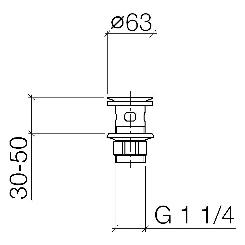 Dornbracht Siebventil für Becken mit Überlauf G 1 1/4", Gold gebürstet PVD... DORNBRACHT-10105970-37 4099477431550 (Abb. 3)