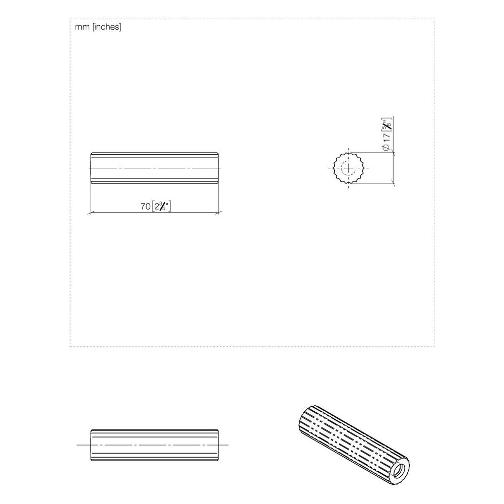 Dornbracht Hebel Tara mit linearer Struktur für Waschtischarmaturen, Dark Brass... DORNBRACHT-11171882-39 4099477345963 (Abb. 3)