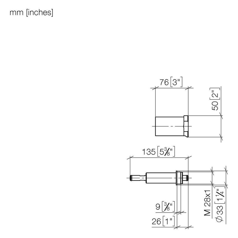 Dornbracht Verlängerung Serienneutral 12179970 25mm... DORNBRACHT-1217997090 4029011479601 (Abb. 3)