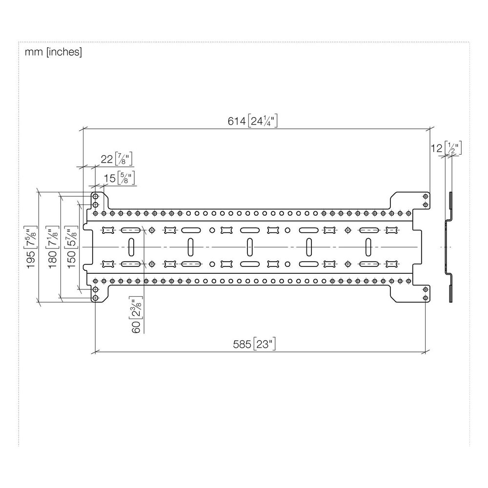 Dornbracht Montageschiene Symetrics xGRID 555x135x12mm, 3 Stück... DORNBRACHT-1238097090 4099477015408 (Abb. 5)