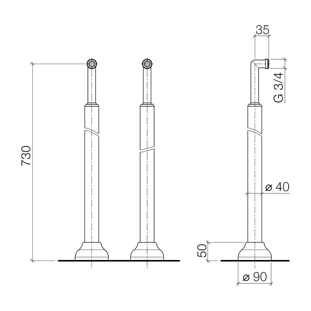 Dornbracht Anschluss Ersatzteile 12943360 chrom... DORNBRACHT-12943360-00 4029011167454 (Abb. 1)