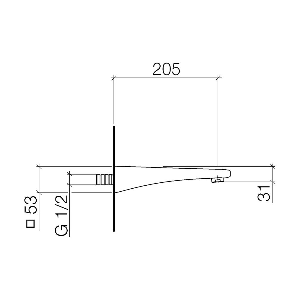 Dornbracht Gentle Wannenauslauf für Wandmontage 13801720 chrom... DORNBRACHT-13801720-00 4029011623219 (Abb. 2)