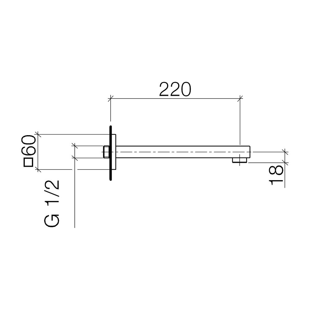 Dornbracht Symetrics Waschtisch-Wandauslauf ohne Ablaufgarnitur 13805980 chrom... DORNBRACHT-13805980-00 4029011476426 (Abb. 2)