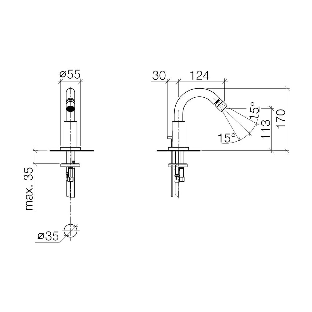 Dornbracht Tara Auslauf für Bidet 13900892 chrom... DORNBRACHT-13900892-00 4029011519949 (Abb. 2)