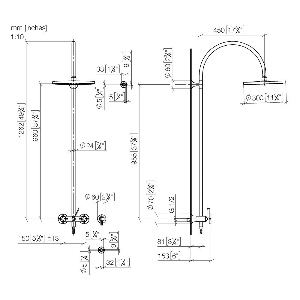 Dornbracht VAIA Shower Pipe mit Brausebatterie 26632809 platin matt... DORNBRACHT-26632809-06 4029011892998 (Abb. 3)