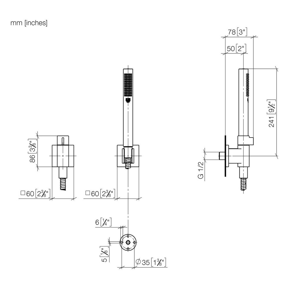 Dornbracht Schlauchbrausegarnitur, Mengenregulierung, Symetrics Metallschla... DORNBRACHT-27809985-370010 4099477488967 (Abb. 3)