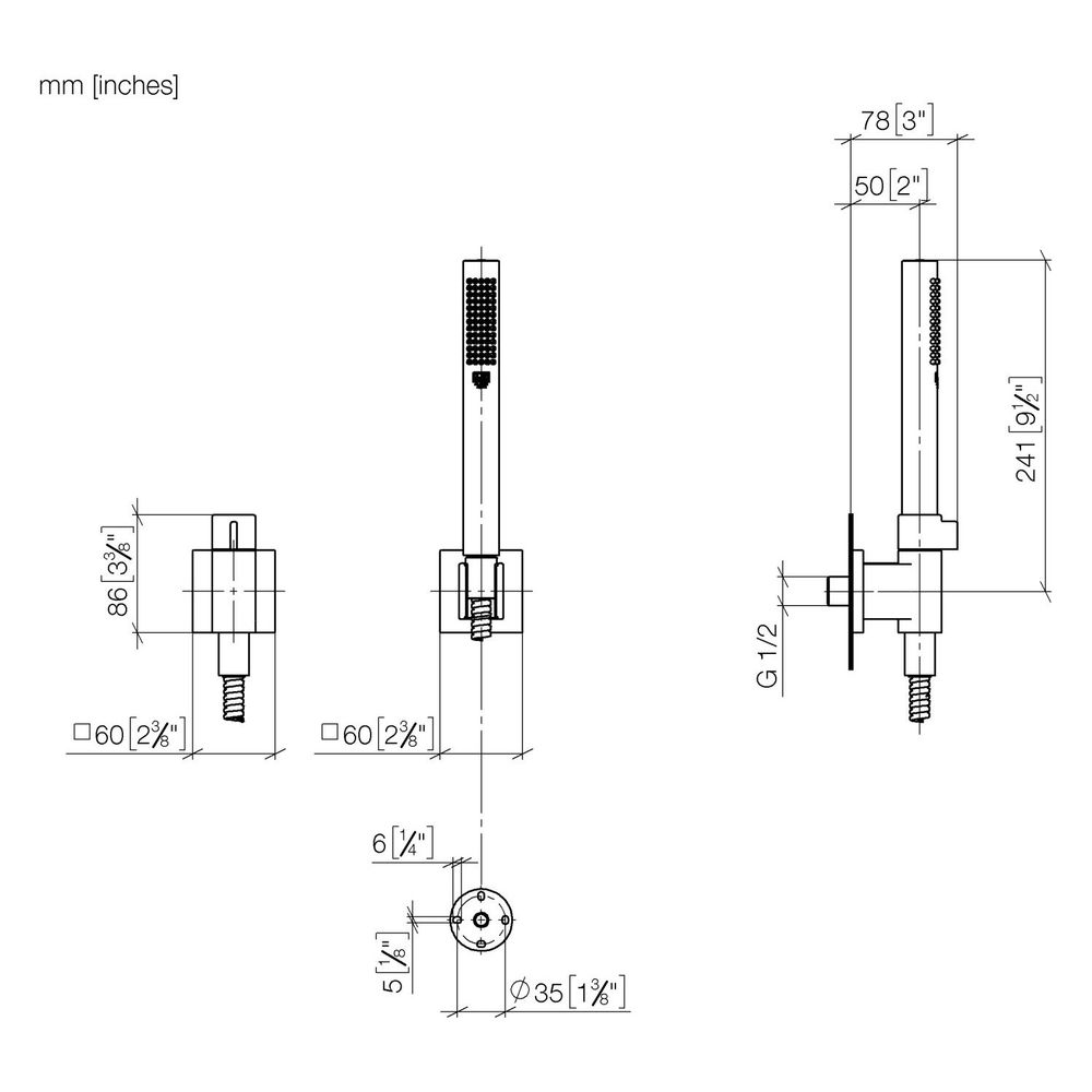 Dornbracht Schlauchbrausegarnitur, Mengenregulierung, Symetrics Metallschlauch ... DORNBRACHT-27809985-43 4099477488974 (Abb. 3)
