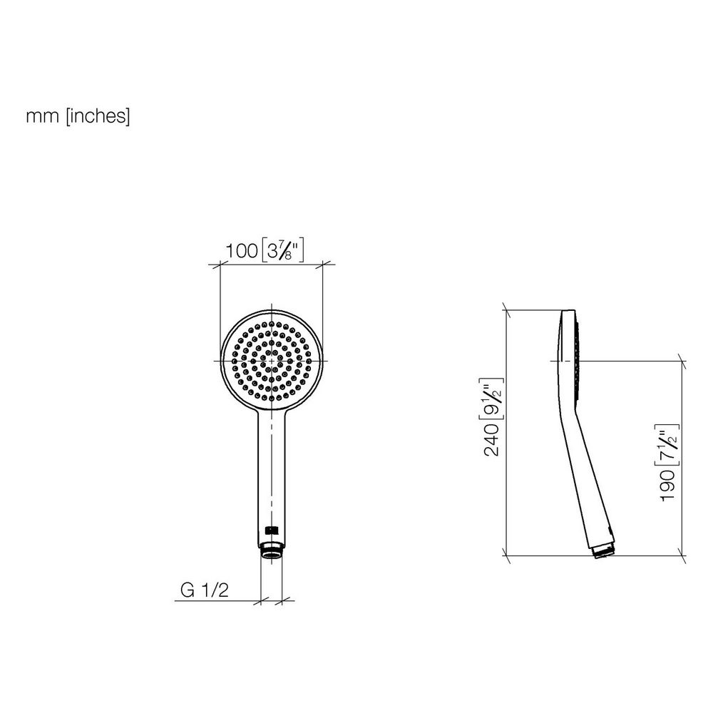 Dornbracht Handbrause FlowReduce 100mm 5l/min G 1/2", Gold gebürstet PVD, 2... DORNBRACHT-28025979-370010 4099477434544 (Abb. 3)