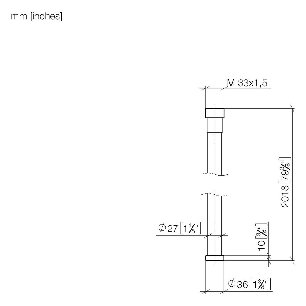 Dornbracht Kneipp-Schlauch Water Tube 2000mm, Dark Brass gebürstet... DORNBRACHT-28286979-39 4099477380704 (Abb. 3)