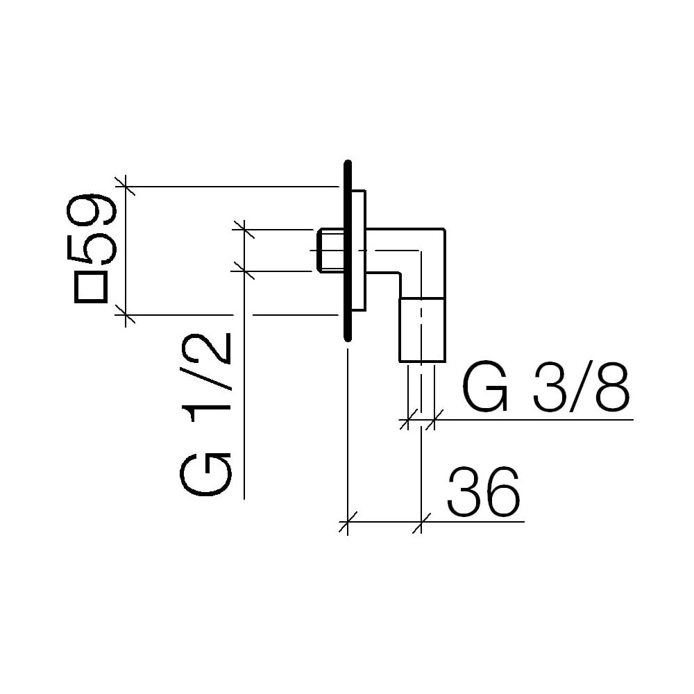 Dornbracht Gentle Wandanschlussbogen 28450720 chrom... DORNBRACHT-28450720-00 4029011628634 (Abb. 2)