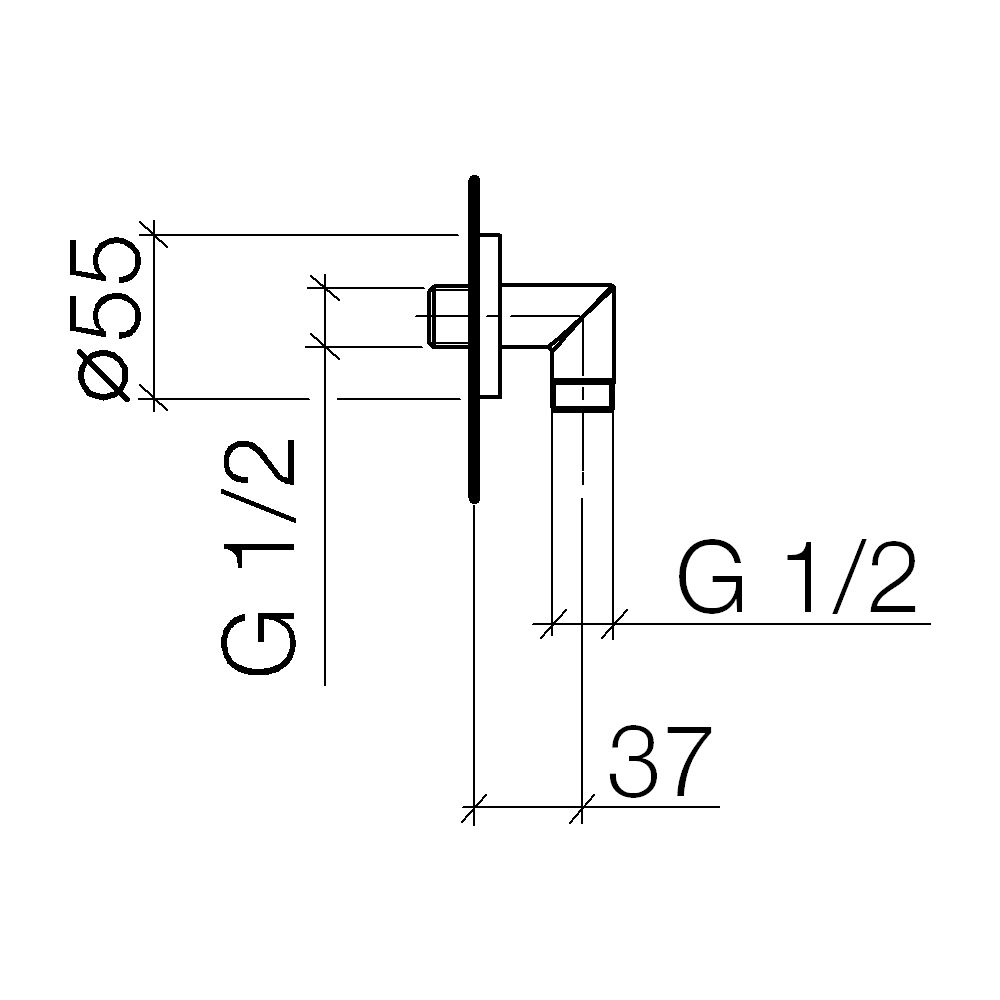 Dornbracht Wandanschlussbogen Serienneutral 28450969 chrom... DORNBRACHT-28450969-00 4029011629822 (Abb. 2)