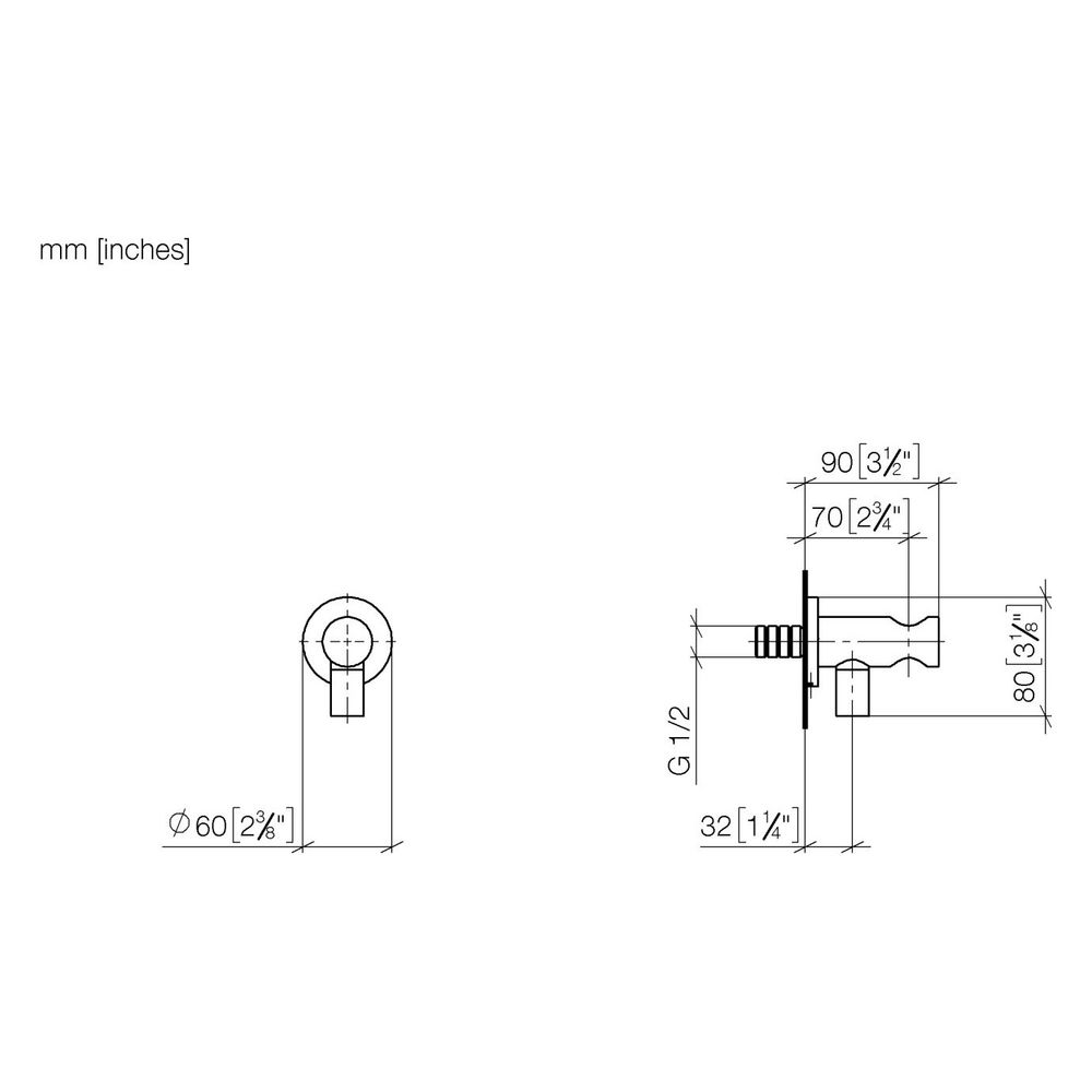 Dornbracht Wandanschlussbogen Meta mit integriertem Brausehalter Brauseabgang G... DORNBRACHT-28490660-37 4099477435015 (Abb. 3)