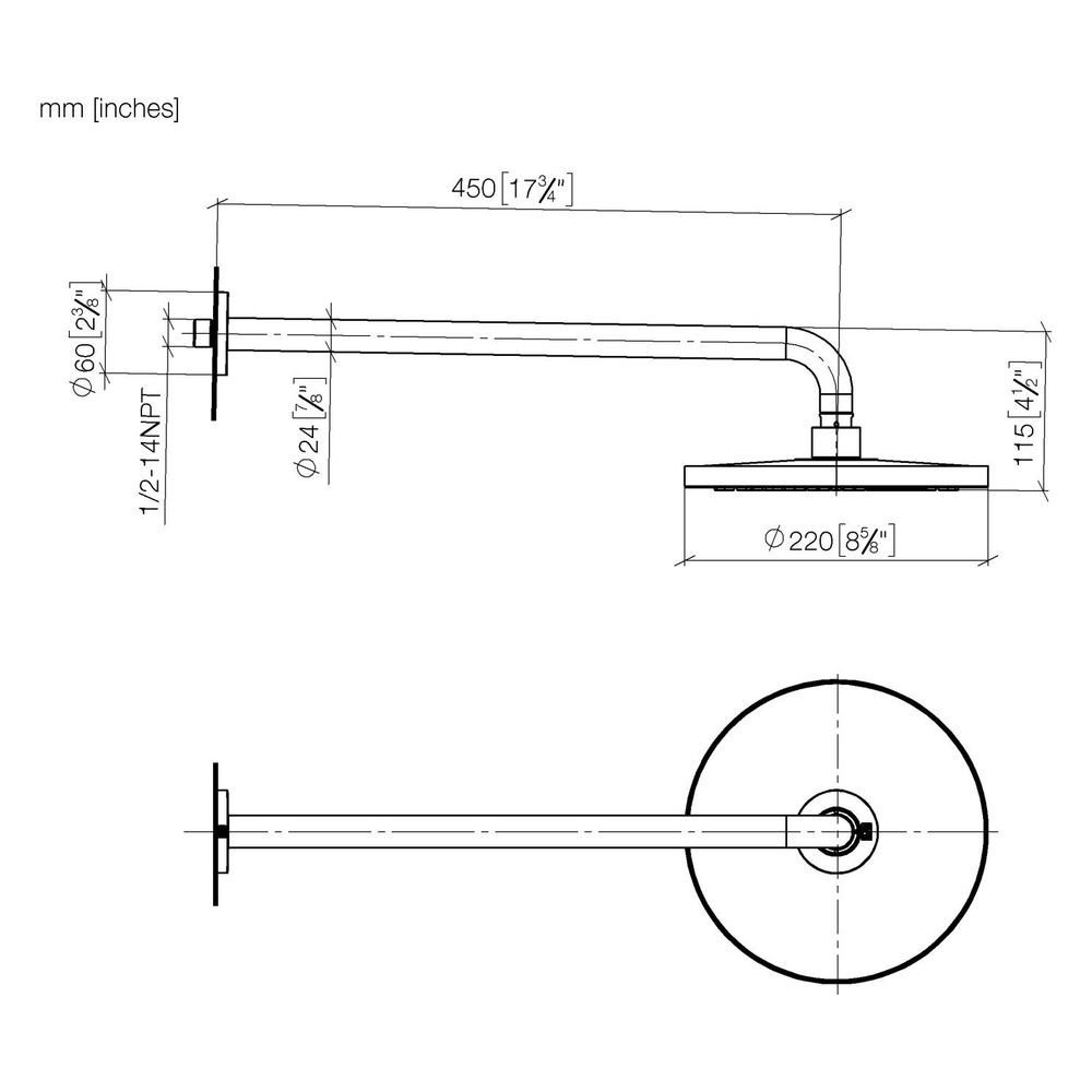 Dornbracht Regenbrause mit Wandanbindung Serienspezifisch 28649970 chrom... DORNBRACHT-28649970-00 4029011739880 (Abb. 3)