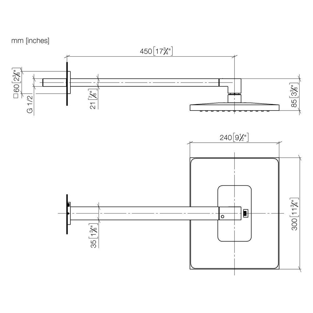 Dornbracht Symetrics Regenbrause mit Wandanbindung Serienspezifisch 28765980 Me... DORNBRACHT-28765980-28 4029011898846 (Abb. 3)