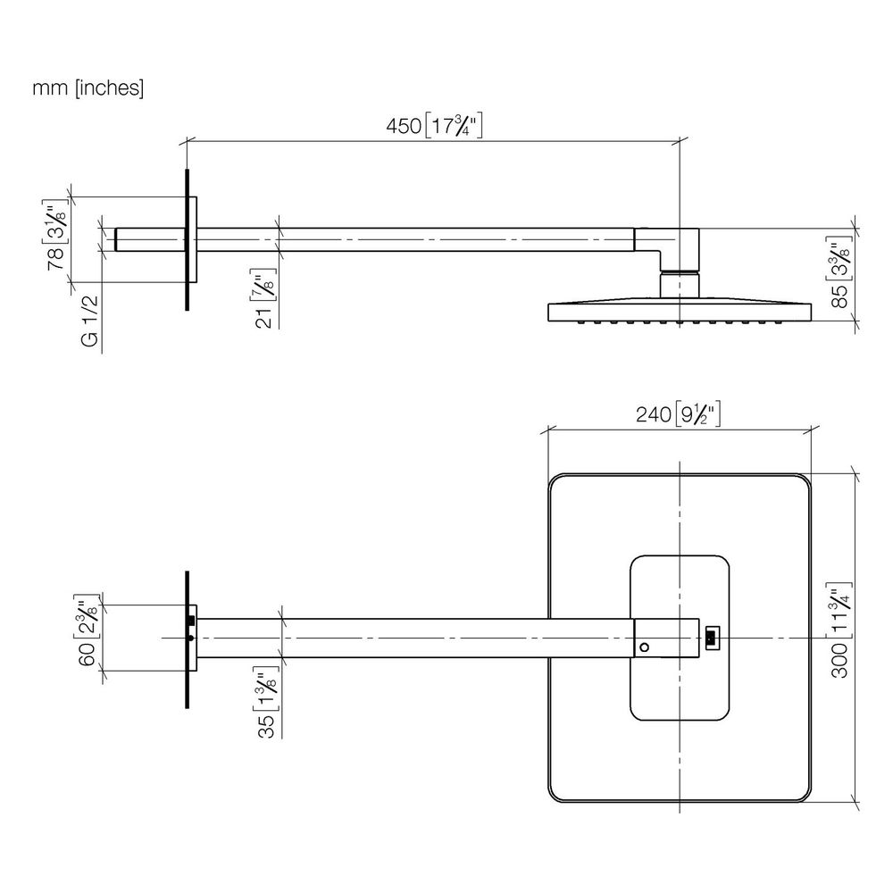 Dornbracht LULU Regenbrause mit Wandanbindung 28786710 Messing gebürstet... DORNBRACHT-28786710-28 4029011898907 (Abb. 3)