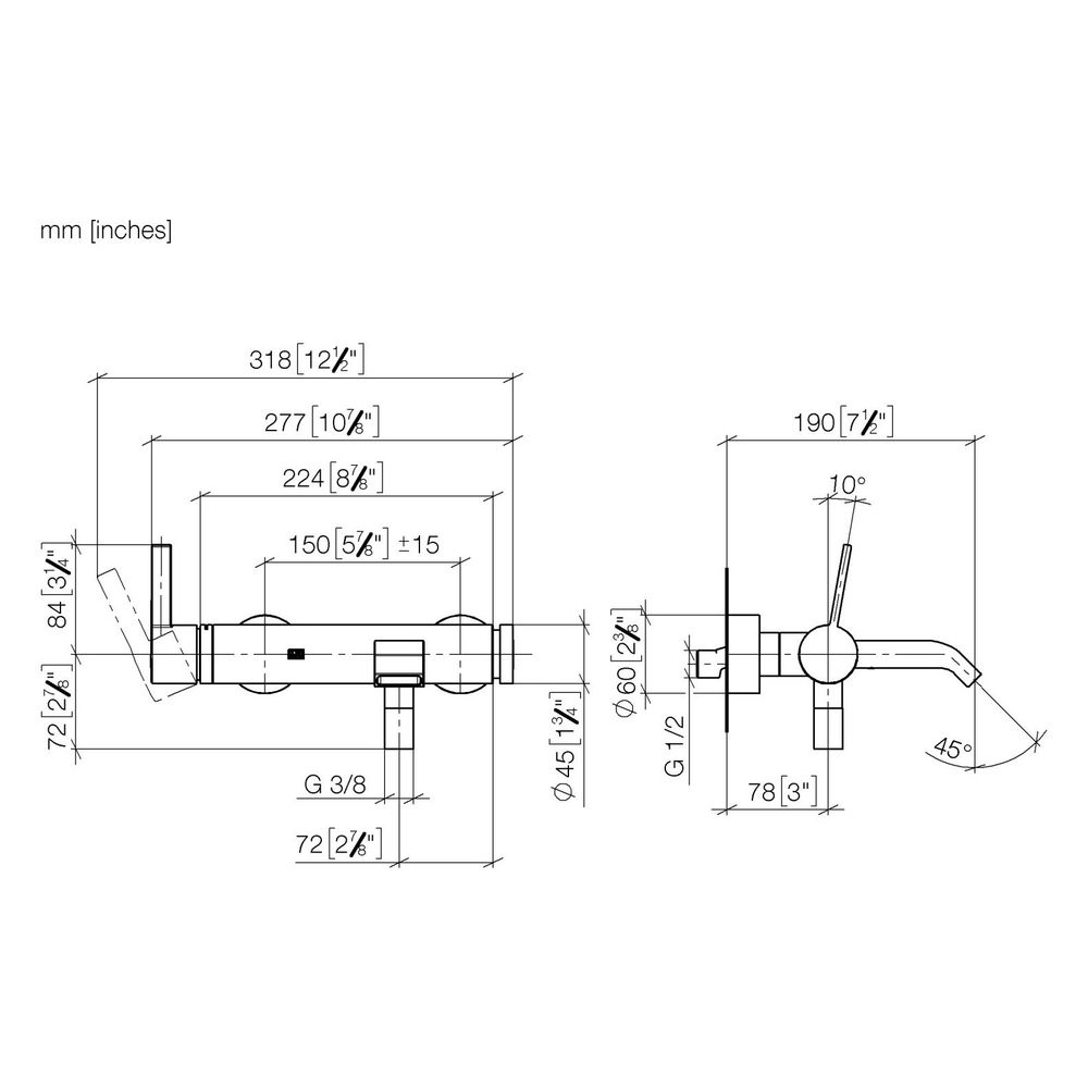 Dornbracht Wannen-Dreiloch-Einhandbatterie IMO für Wannenrandmontage Schwallaus... DORNBRACHT-33200671-19 4099477159553 (Abb. 3)