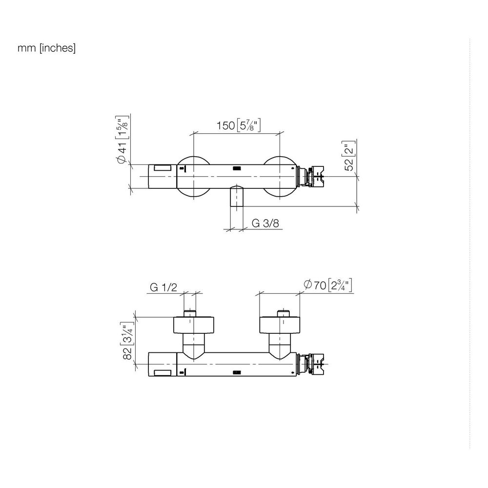 Dornbracht Brause-Thermostat für Wandmontage FlowReduce ohne Mengenreguliergrif... DORNBRACHT-34445979-99 4099477406152 (Abb. 3)