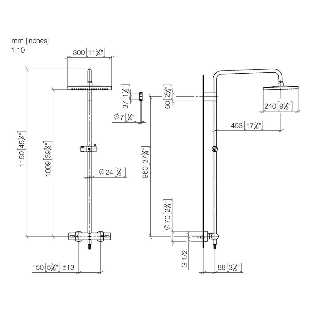 Dornbracht Symetrics Shower Pipe Serienspezifisch 34459980 schwarz matt... DORNBRACHT-34459980-33 4029011920707 (Abb. 3)