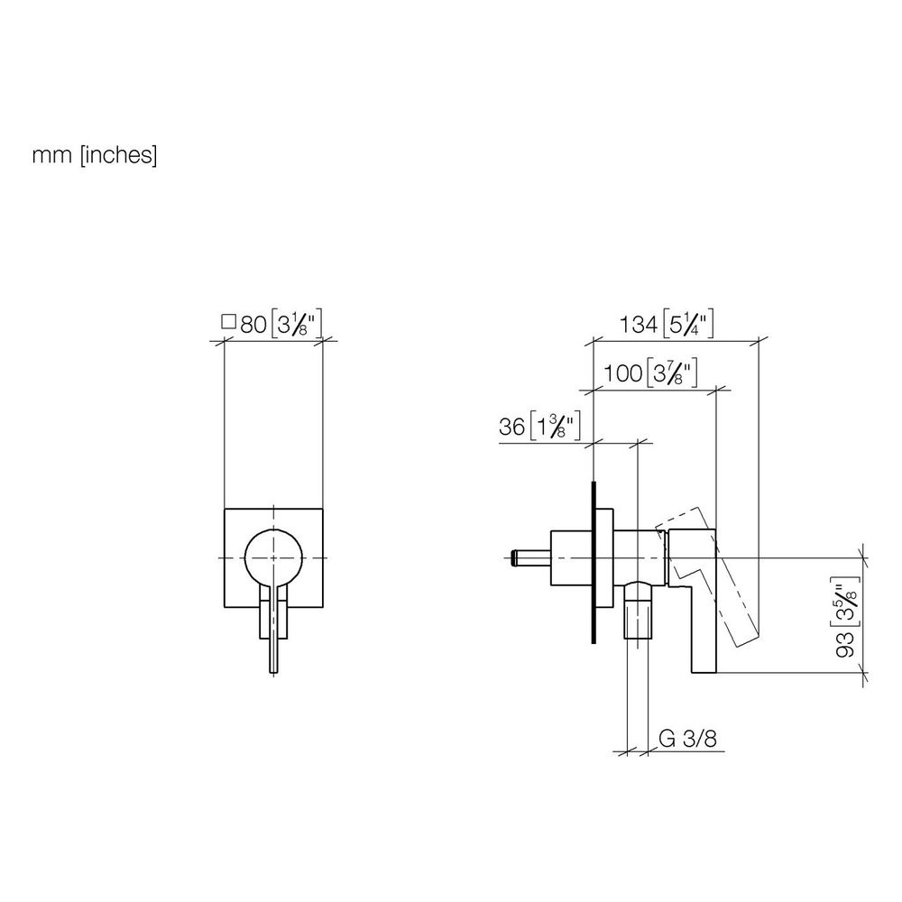 Dornbracht Unterputz-Einhandmischer mit Abdeckplatte Serienspezifisch 36045970 ... DORNBRACHT-36045970-06 4029011831386 (Abb. 3)