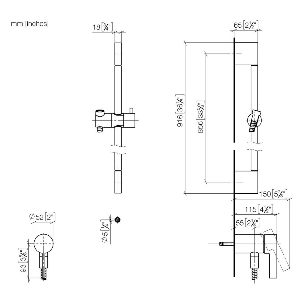 Dornbracht Unterputz Einhandmischer Serienneutral 36110970 schwarz matt... DORNBRACHT-36110970-33 4029011920424 (Abb. 3)