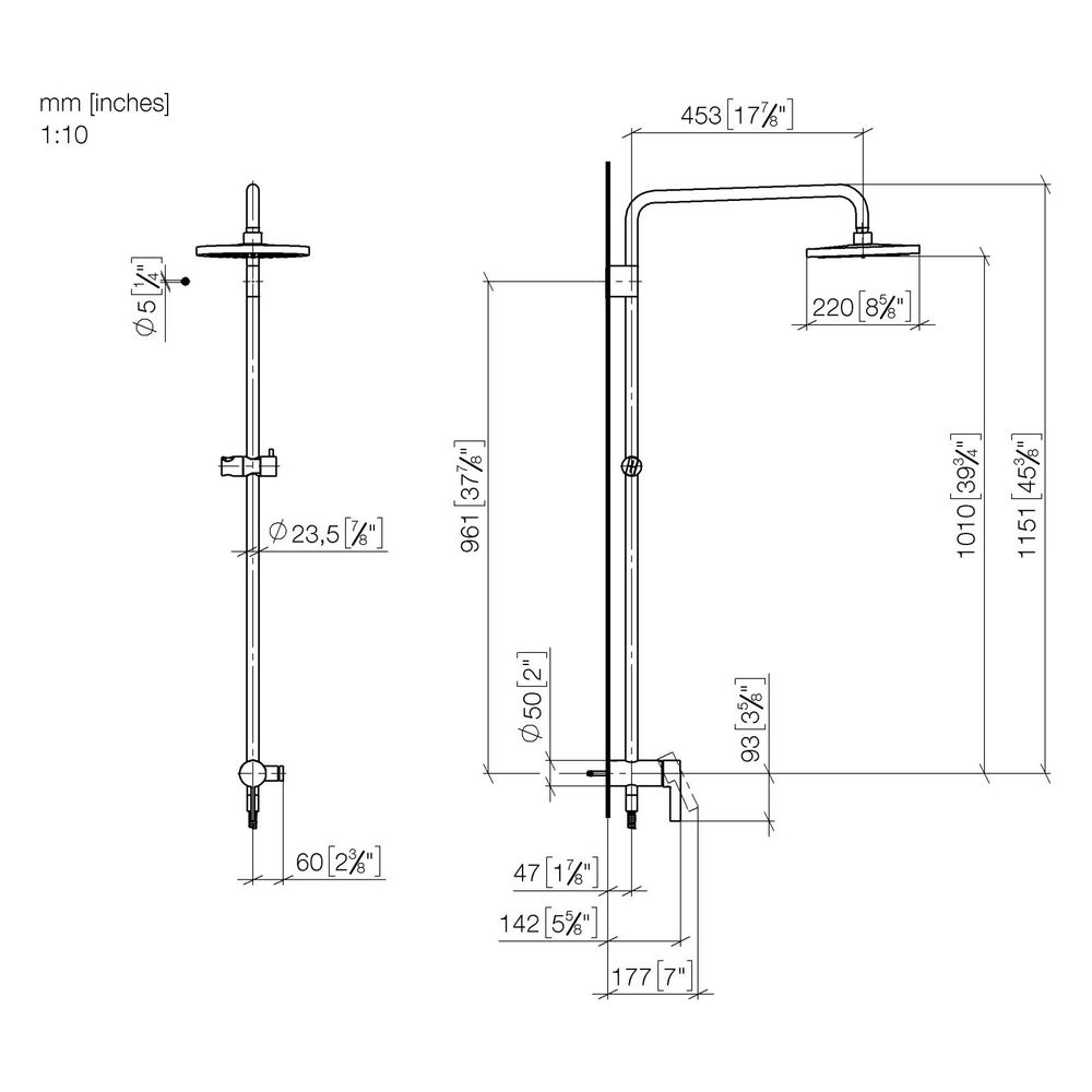 Dornbracht Shower Pipe Serienspezifisch 36112970 Dark Platinum matt... DORNBRACHT-36112970-99 4029011920332 (Abb. 3)