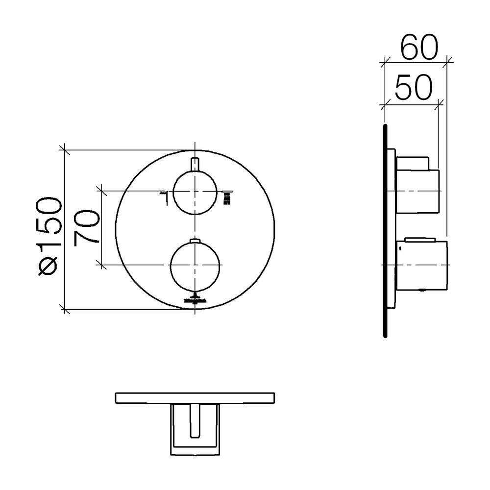 Dornbracht Unterputz-Thermostat Serienneutral 36426969 chrom... DORNBRACHT-36426969-00 4029011629747 (Abb. 2)