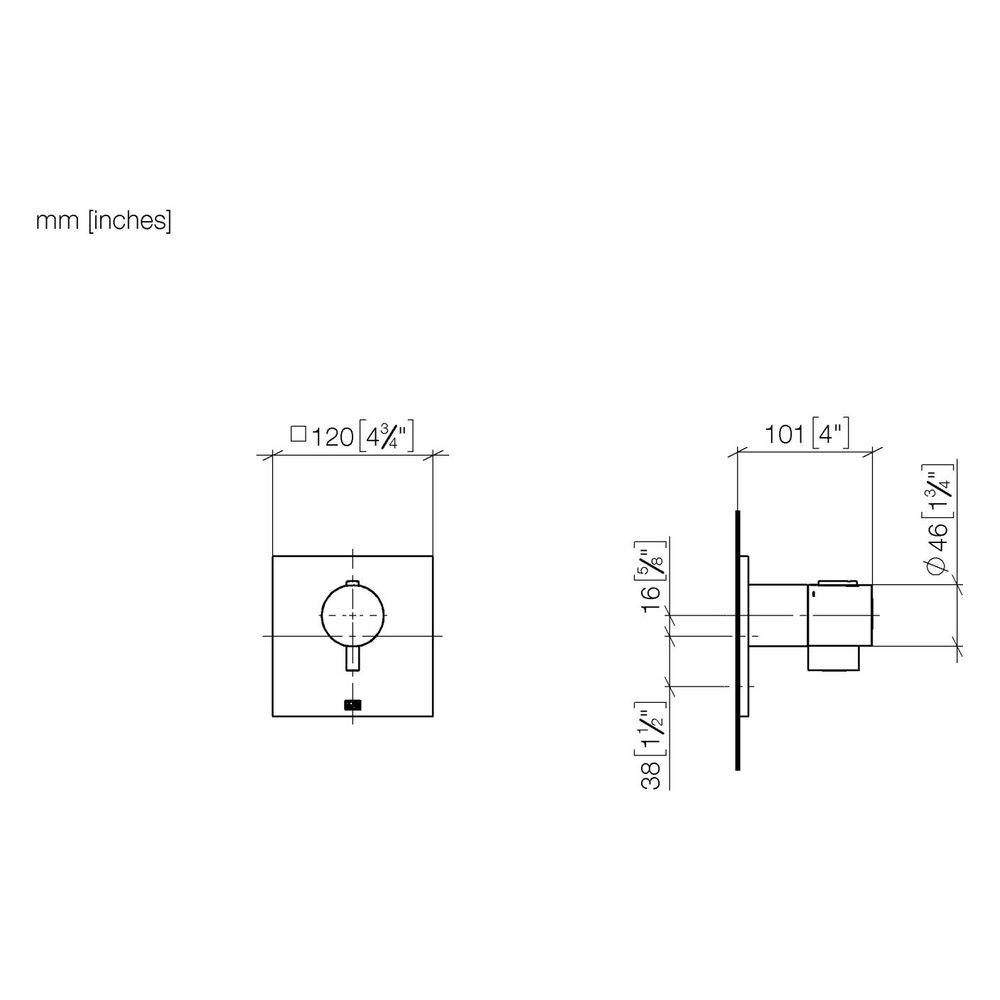 Dornbracht Symetrics Unterputz-Thermostat Serienspezifisch 1/2" 36501985 Dark P... DORNBRACHT-36501985-99 4029011848551 (Abb. 3)