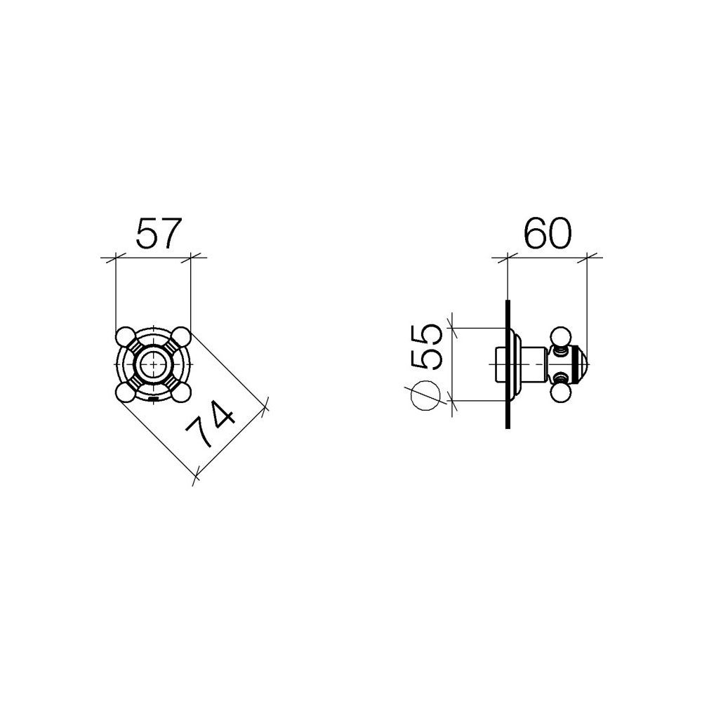 Dornbracht Unterputzventil Madison rechtsschließend G 1/2", Dark Platinum gebür... DORNBRACHT-36607361-99 4029011853630 (Abb. 3)