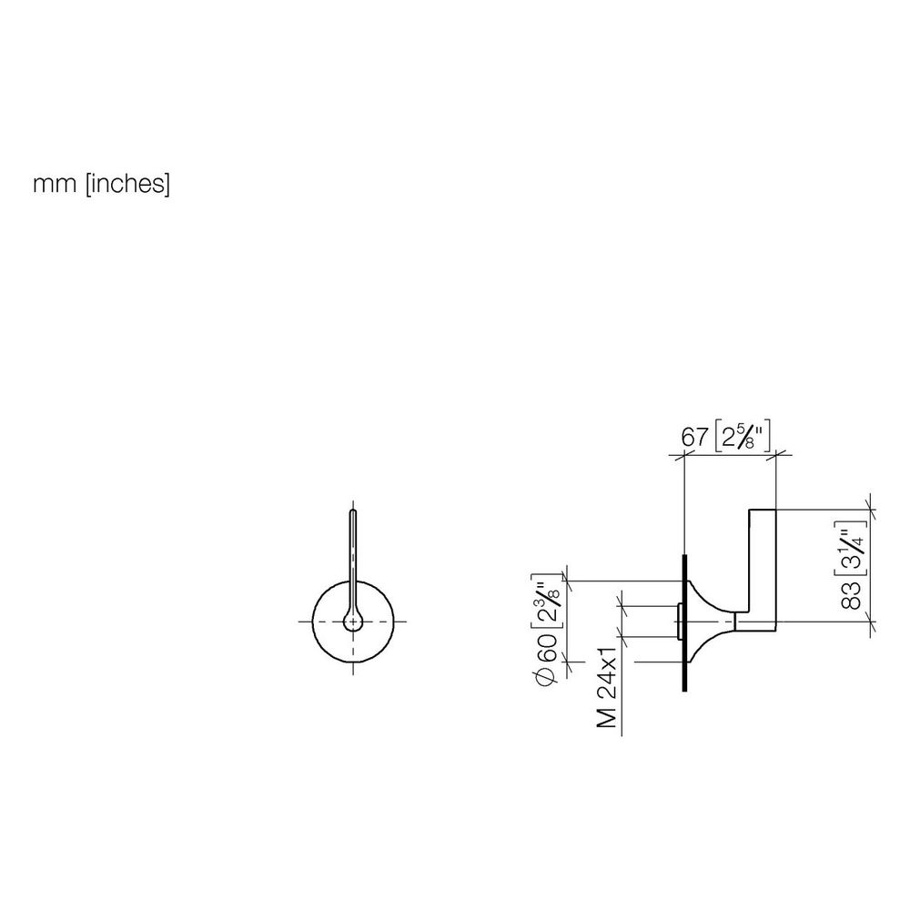 Dornbracht Unterputzventil Vaia rechtsschließend, G 1/2", 60mm, Champagne gebür... DORNBRACHT-36607819-46 4099477094151 (Abb. 3)
