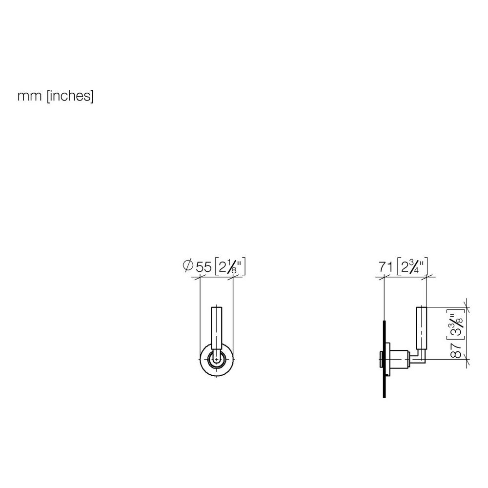Dornbracht Unterputzventil Tara, rechtsschließend, G 1/2", Chrom gebürstet, 366... DORNBRACHT-36607882-93 4029011948107 (Abb. 3)