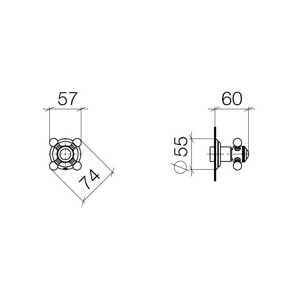 Dornbracht Unterputzventil Madison rechtsschließend G 3/4", Messing gebürstet 2... DORNBRACHT-36608361-28 4029011923333 (Abb. 3)