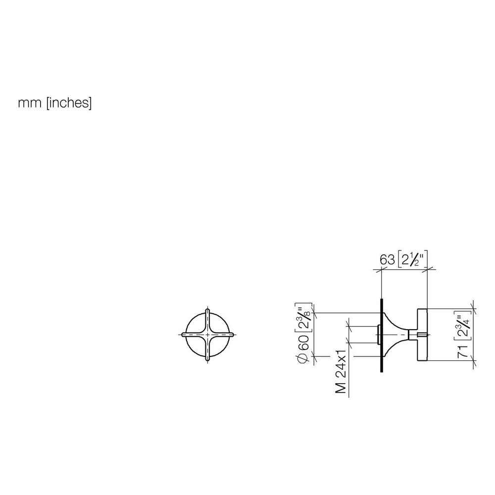 Dornbracht Unterputzventil Vaia rechtsschließend, G 3/4", 60mm, Dark Brass gebü... DORNBRACHT-36608809-39 4099477350349 (Abb. 3)
