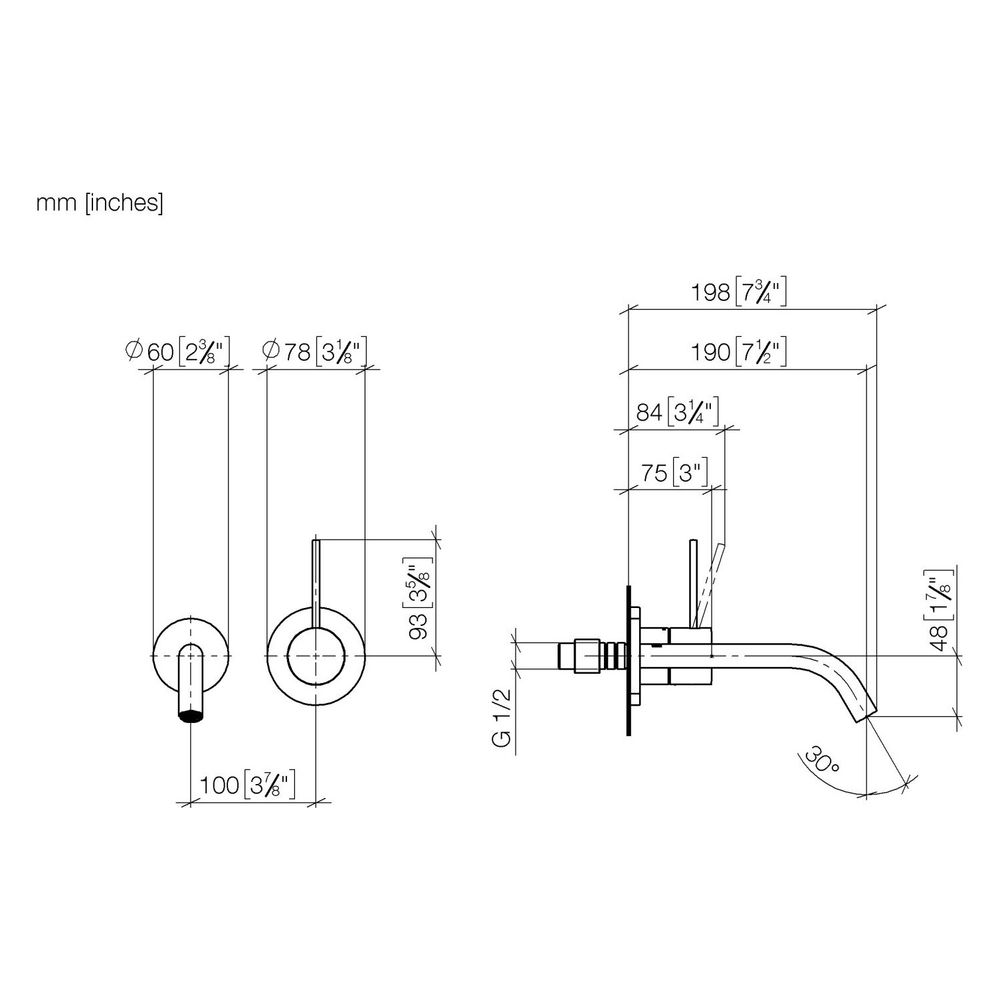 Dornbracht Meta Waschtisch-Wand-Einhandmischer ohne Ablaufgarnitur 36860662 pla... DORNBRACHT-36860662-06 4029011852725 (Abb. 3)