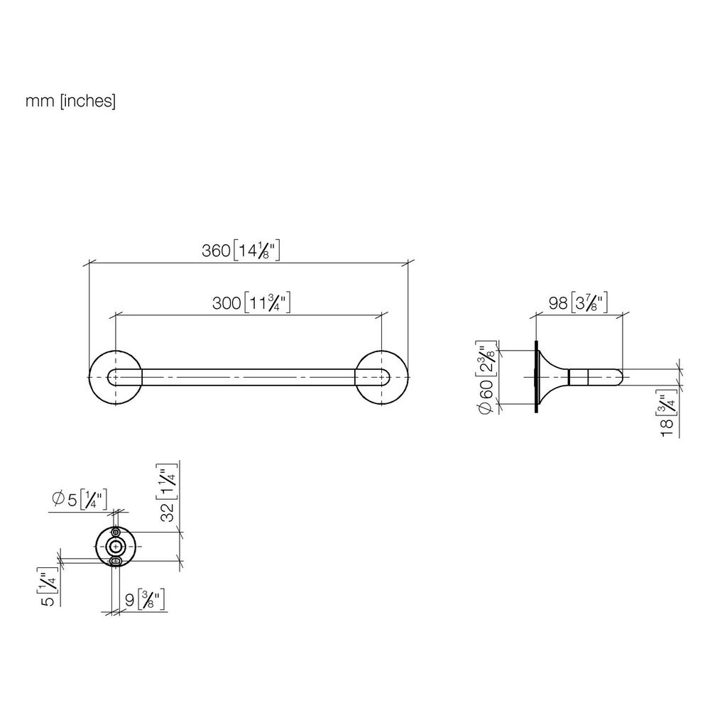 Dornbracht Wannengriff Vaia, 300mm Stichmaß, Dark Brass gebürstet... DORNBRACHT-83030809-39 4099477350943 (Abb. 3)