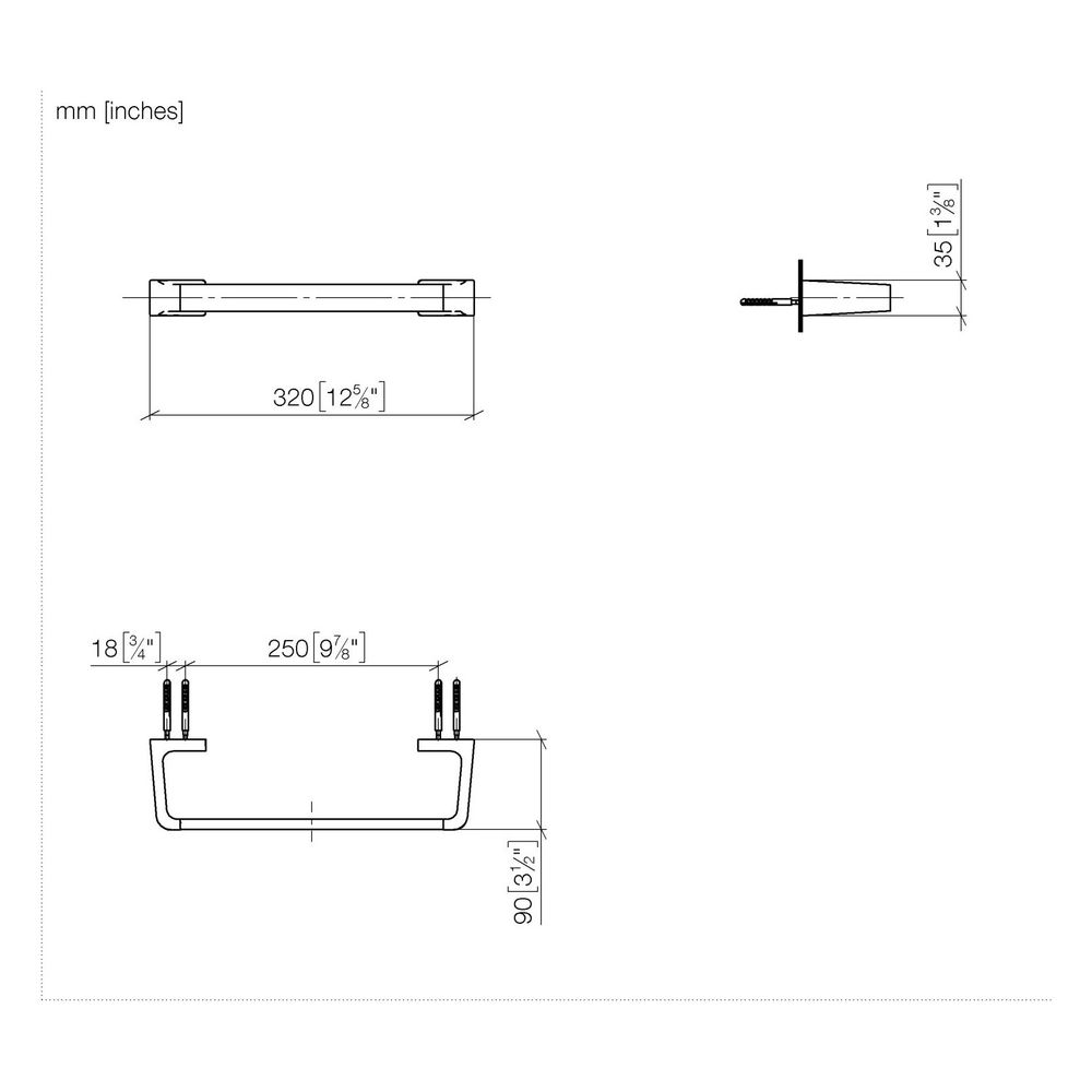 Dornbracht Wannengriff Stichmaß 278mm Breite 320mm, Chrom... DORNBRACHT-83030976-00 4099477243740 (Abb. 3)
