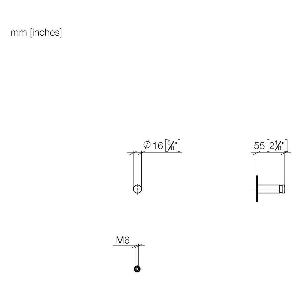 Dornbracht Haken, Ausladung 55mm, Dark Bronze gebürstet... DORNBRACHT-83251220-43 4099477491547 (Abb. 3)