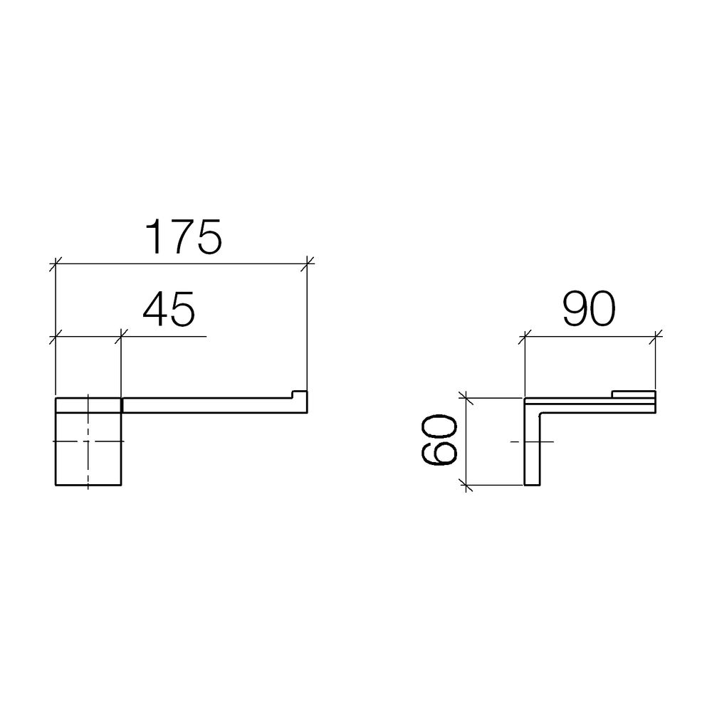 Dornbracht Symetrics Papierrollenhalter ohne Deckel 83500980 platin matt... DORNBRACHT-83500980-06 4029011480461 (Abb. 2)