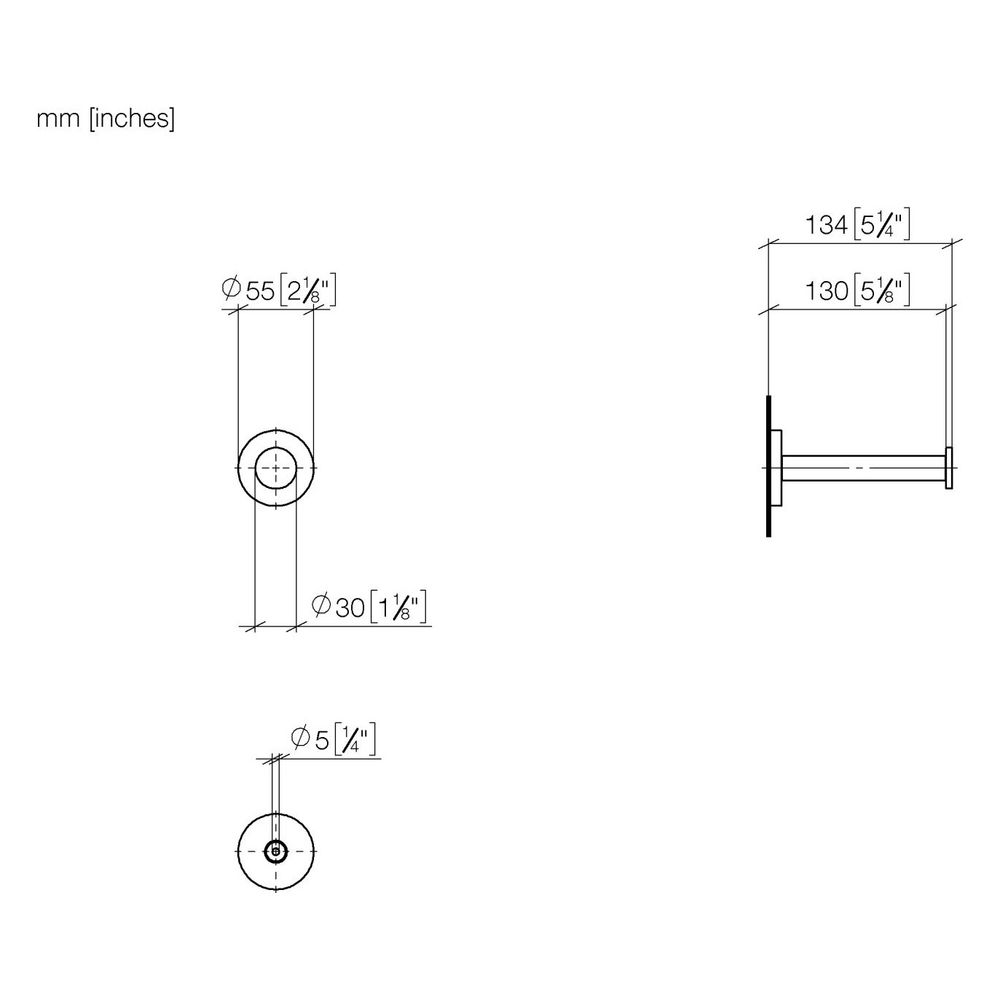 Dornbracht Reserve-Papierrollenhalter Tara, Ausladung 135mm, Dark Brass gebürst... DORNBRACHT-83590892-39 4099477351285 (Abb. 3)