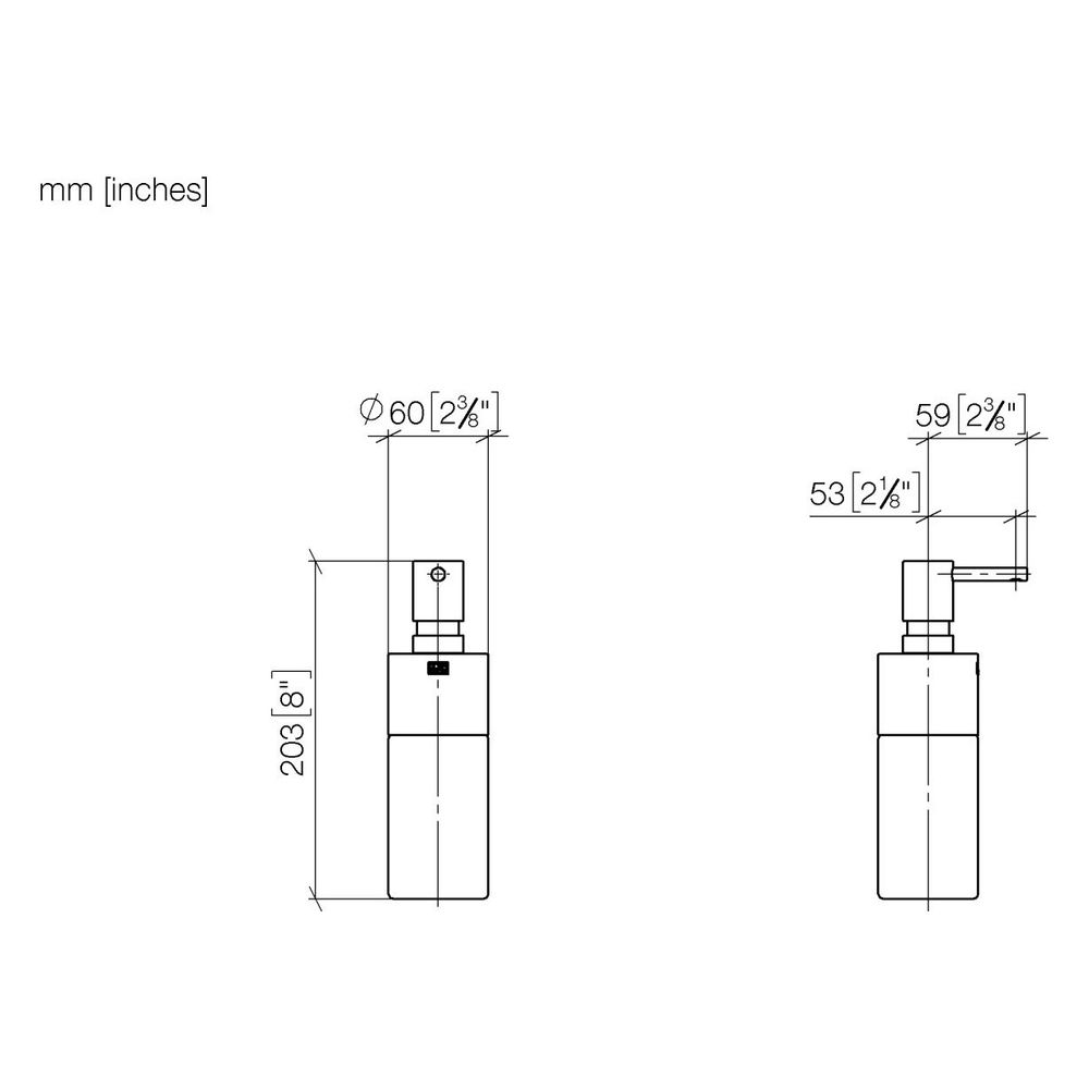 Dornbracht Spender Standmodell Kristallglas matt 250ml 60x200x59mm, Gold gebürs... DORNBRACHT-84435970-37 4099477441047 (Abb. 3)