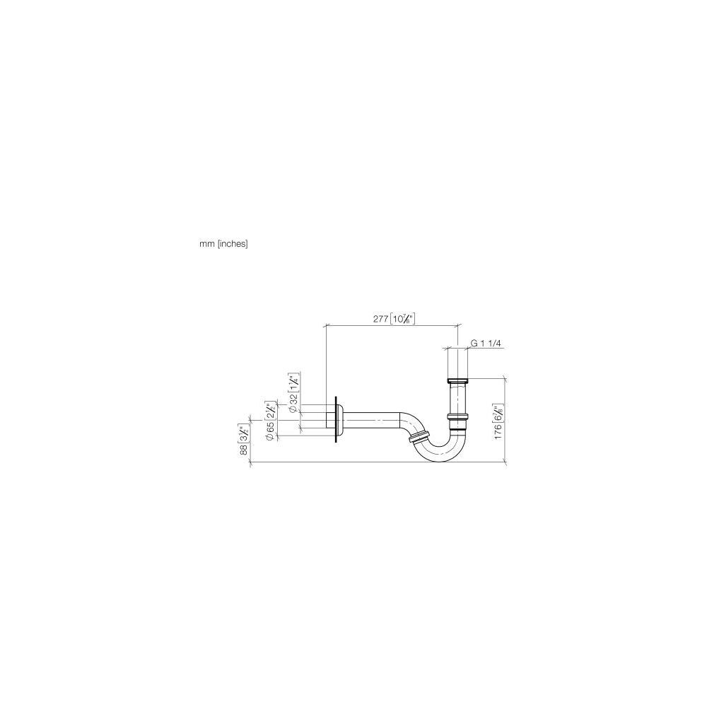 Dornbracht Bidet-Geruchsverschluss Serienneutral 1 1/4" 10050970 Messing... DORNBRACHT-10050970-09 4029011146107 (Abb. 4)