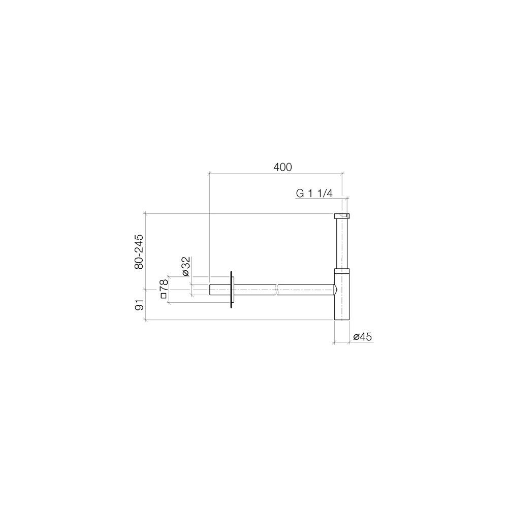 Dornbracht Geruchverschluss 1 1/4" eckig, Dark Chrome, 10060780-19... DORNBRACHT-10060780-19 4099477073286 (Abb. 4)