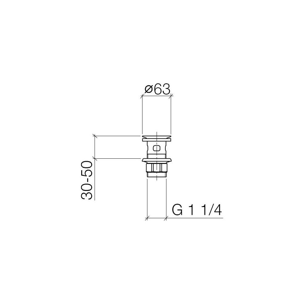 Dornbracht Siebventil für Becken mit Überlauf G 1 1/4", Light Gold gebürstet... DORNBRACHT-10105970-27 4099477185835 (Abb. 4)