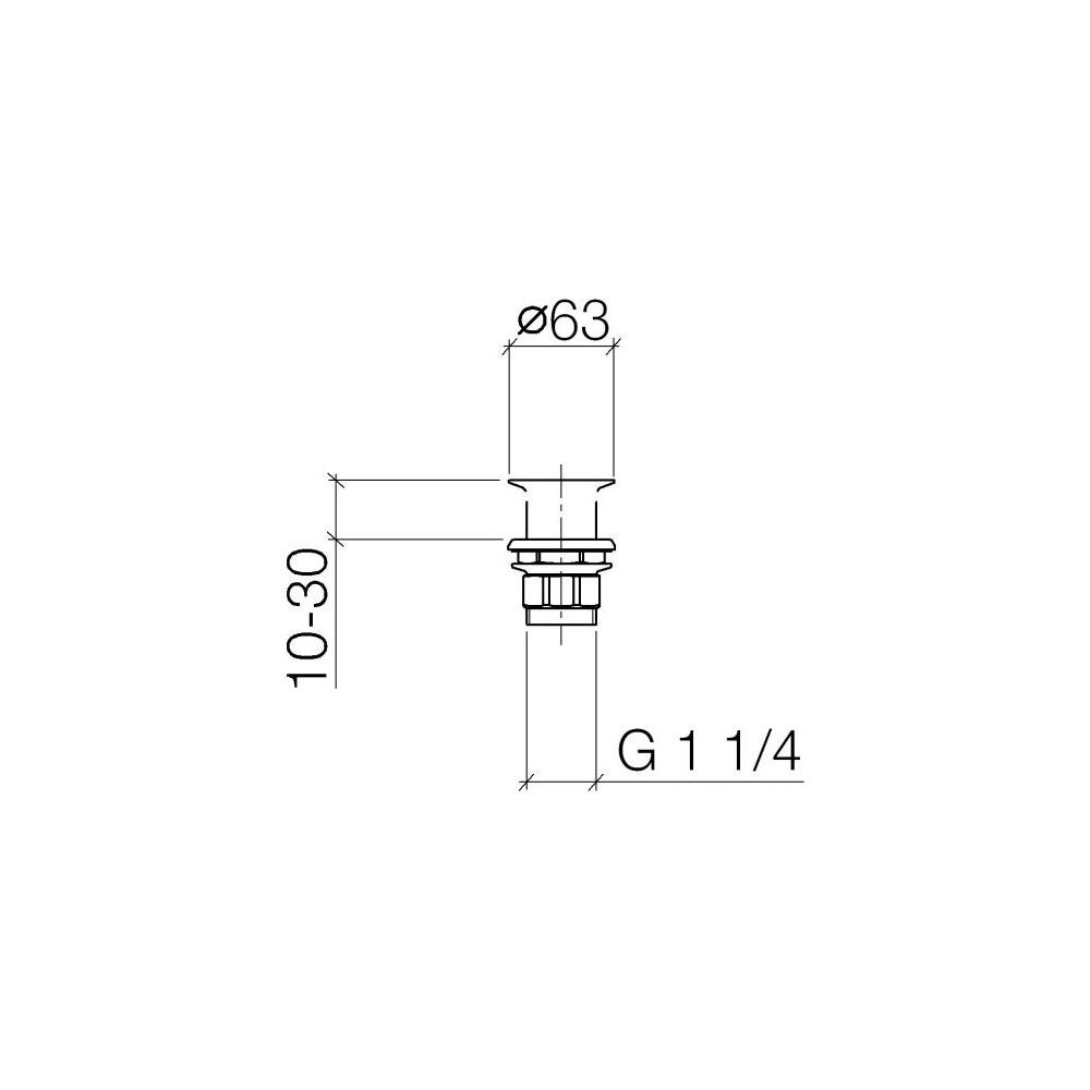 Dornbracht Siebventil für Becken ohne Überlauf G 1 1/4", Light Gold... DORNBRACHT-10110970-26 4099477185842 (Abb. 4)
