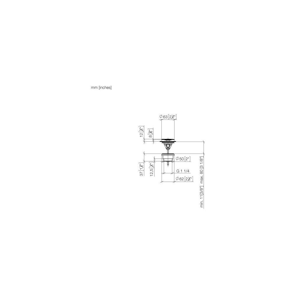 Dornbracht Ablaufgarnitur ohne Druckverschluss G 1 1/4" für Becken ohne Überlau... DORNBRACHT-10126970-93 4029011943249 (Abb. 4)