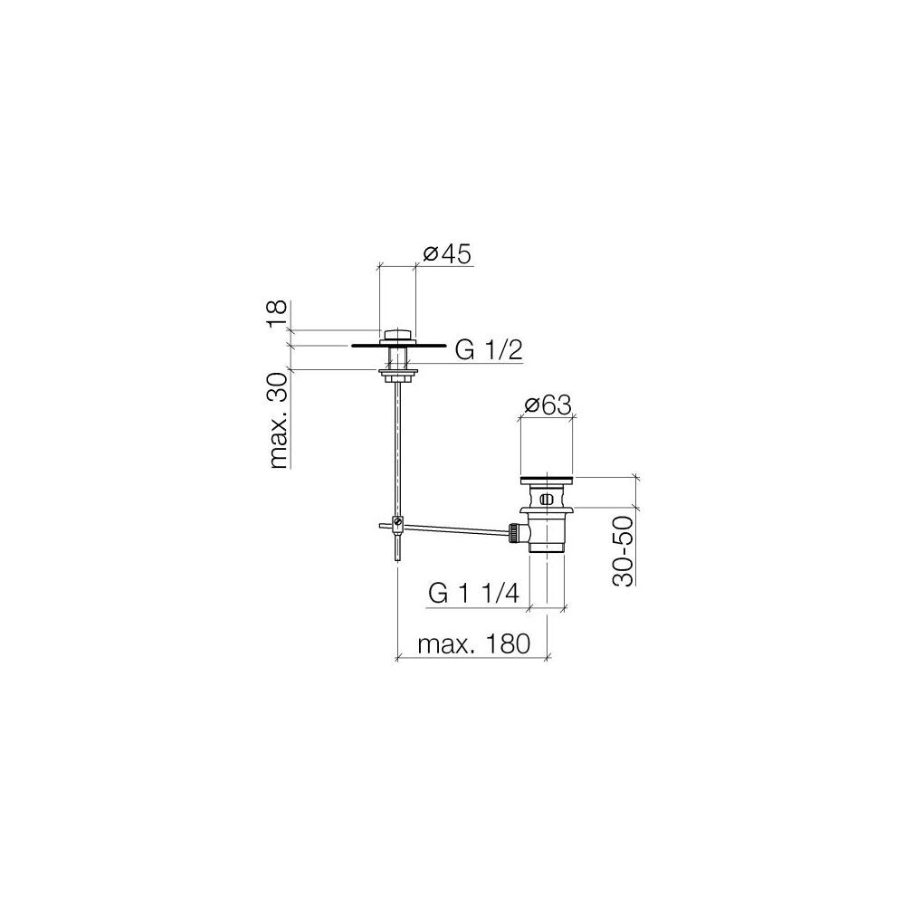 Dornbracht Ablaufgarnitur mit Zugknopf Serienneutral 1 1/4" 10200970 platin... DORNBRACHT-10200970-08 4029011147111 (Abb. 4)