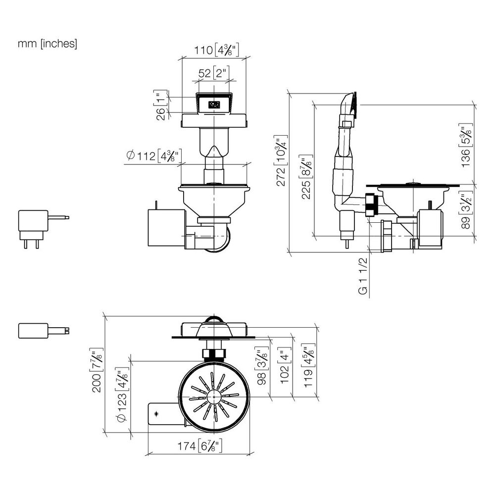 Dornbracht Ab- und Überlaufgarnitur elektrisch Serienneutral 10410003 Edelstahl... DORNBRACHT-10410003-85 4029011784156 (Abb. 2)